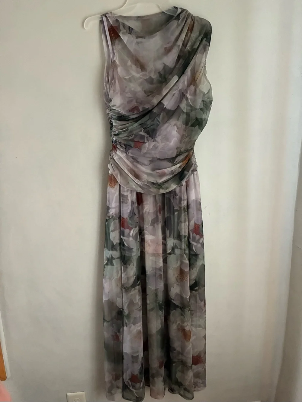 Abercrombie and Fitch floral mesh maxi dress size LP